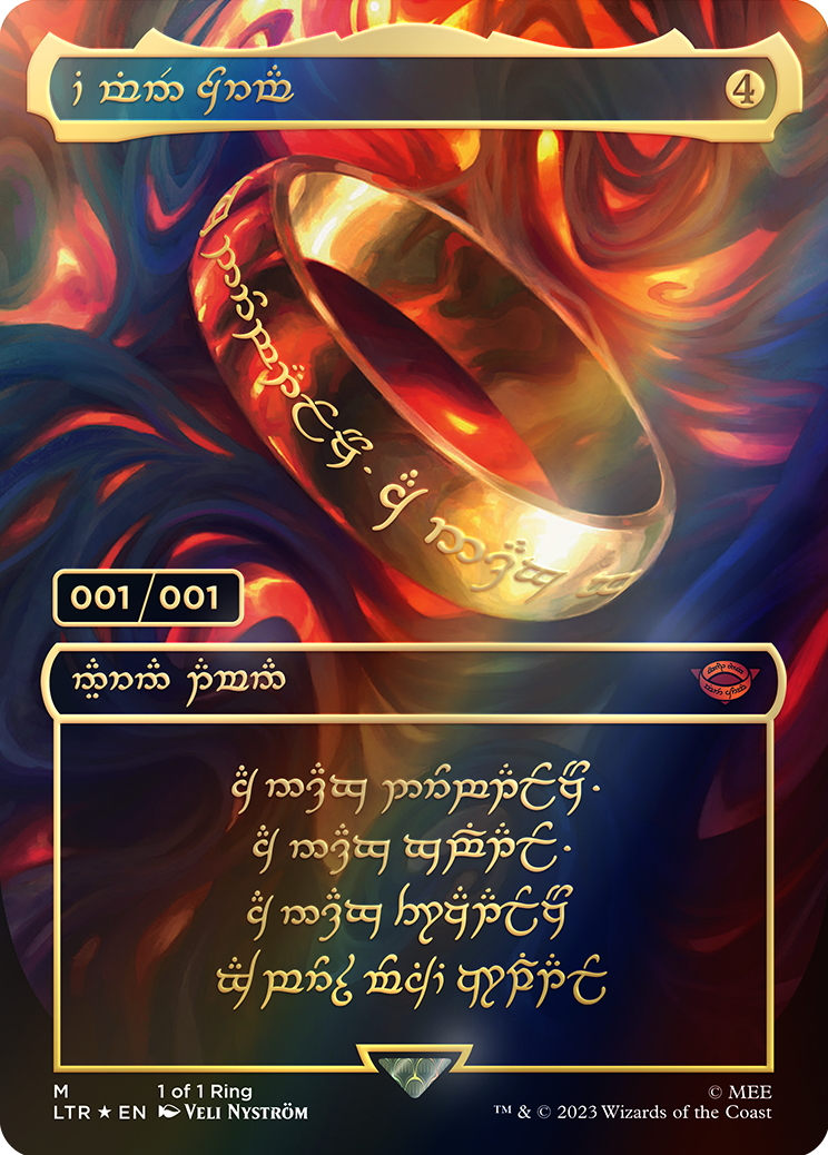Digital Render of the serialized 1 of 1 One Ring