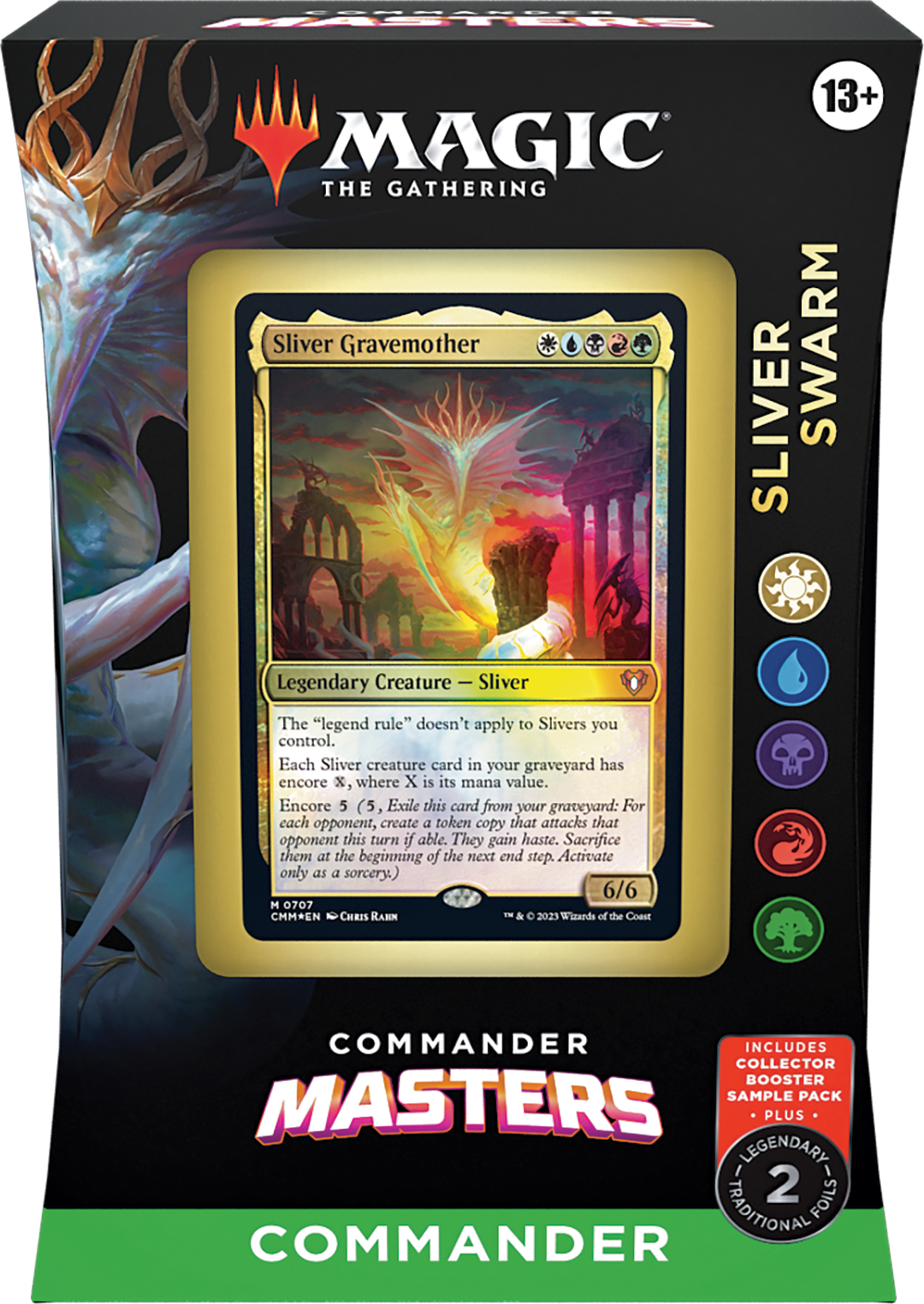 Sliver Swarm (White-Blue-Black-Red-Green) Commander Masters Commander deck