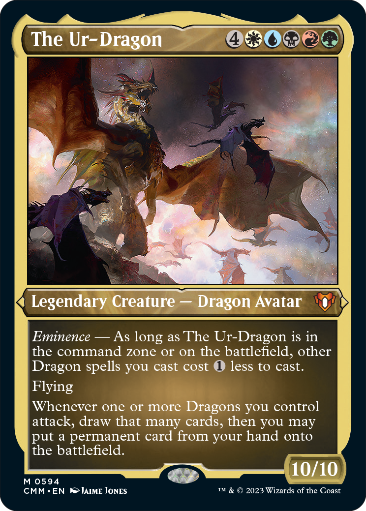 El ur-dragón foil grabado