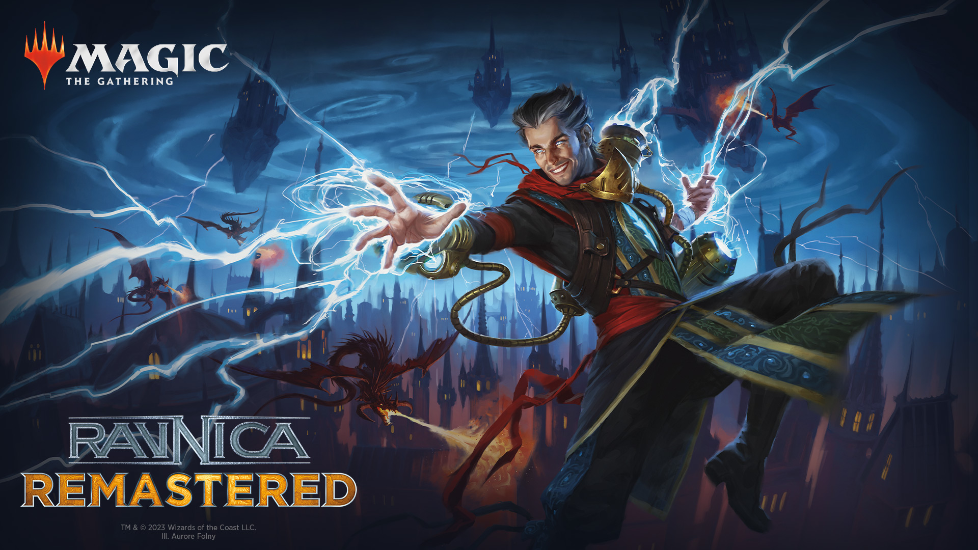 Ravnica Remastered Ral Zarek Key Art