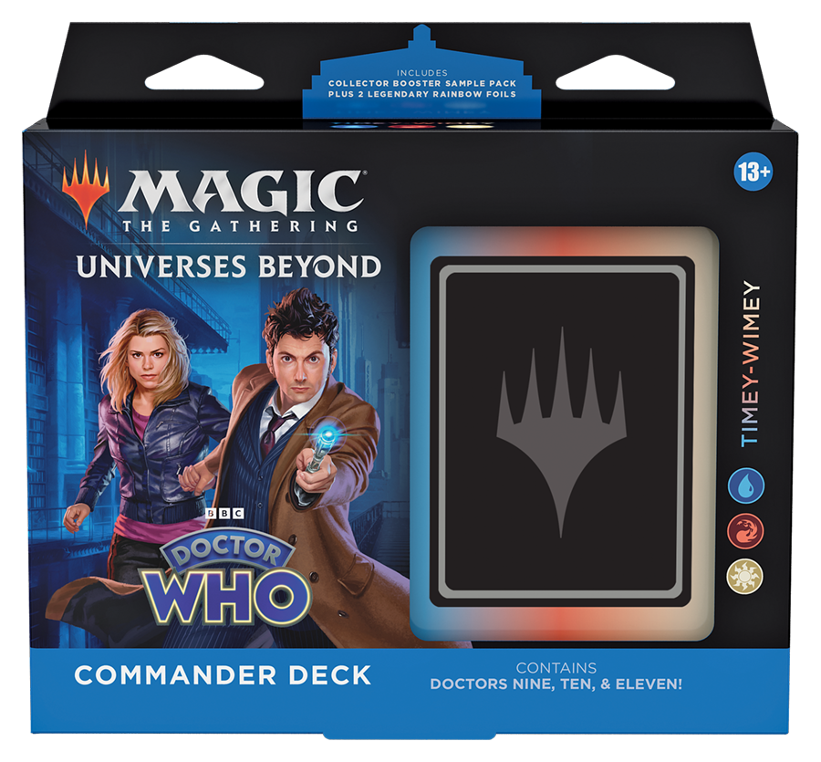 Deck de Commander Timey-Wimey (azul, vermelho e branco)