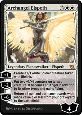 Archangel Elspeth card in MTG Arena