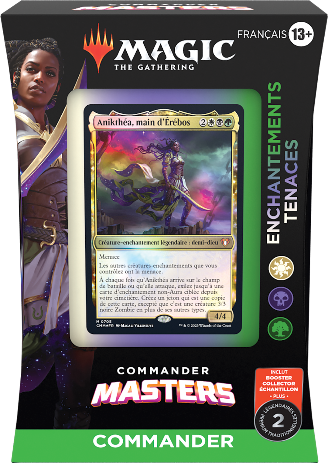 Deck Commander Enchantements tenaces (blanc-noir-vert)