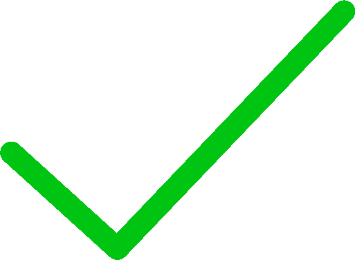 green included checkmark