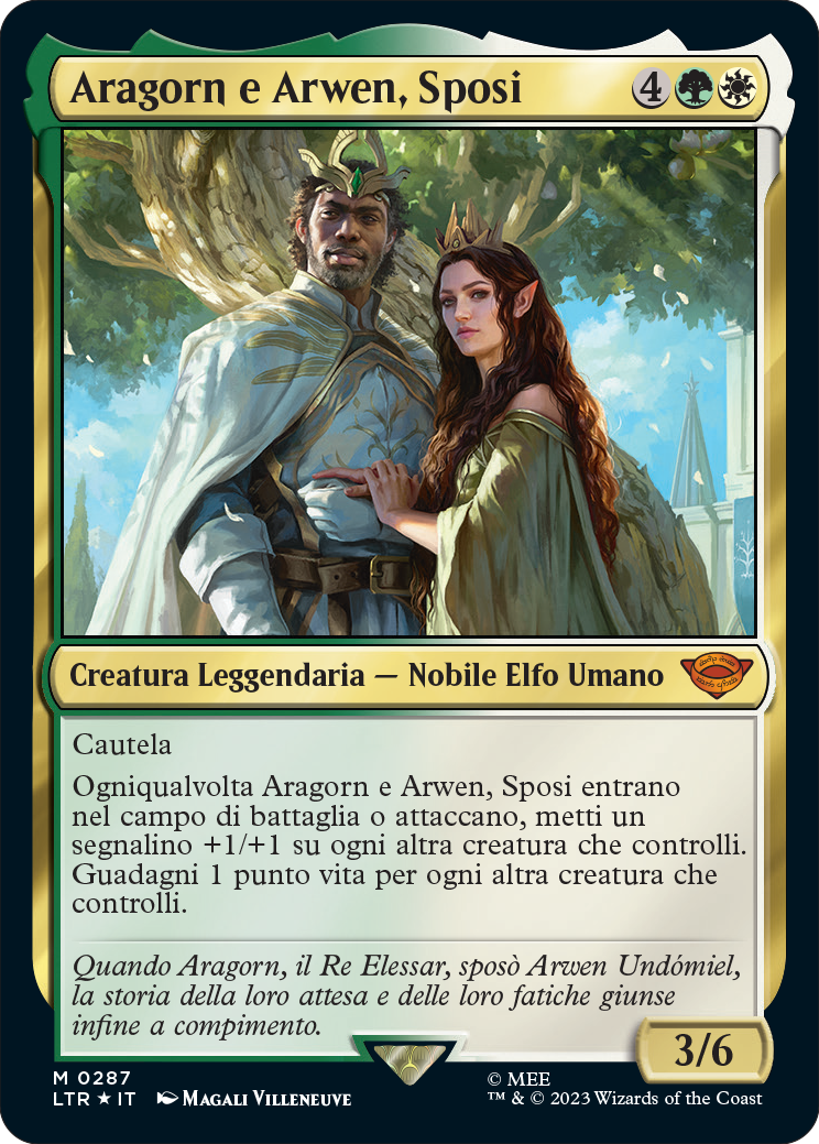 Aragorn e Arwen, Sposi
