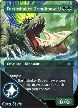 Earthshaker Dreadmaw borderless card style