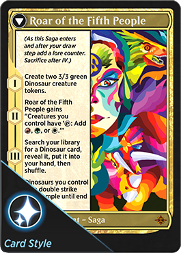 Roar of the Fifth People borderless card style