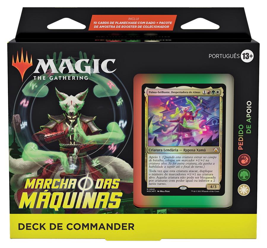 Deck de Commander de Marcha das Máquinas - Pedido de Apoio (vermelho, verde e branco)