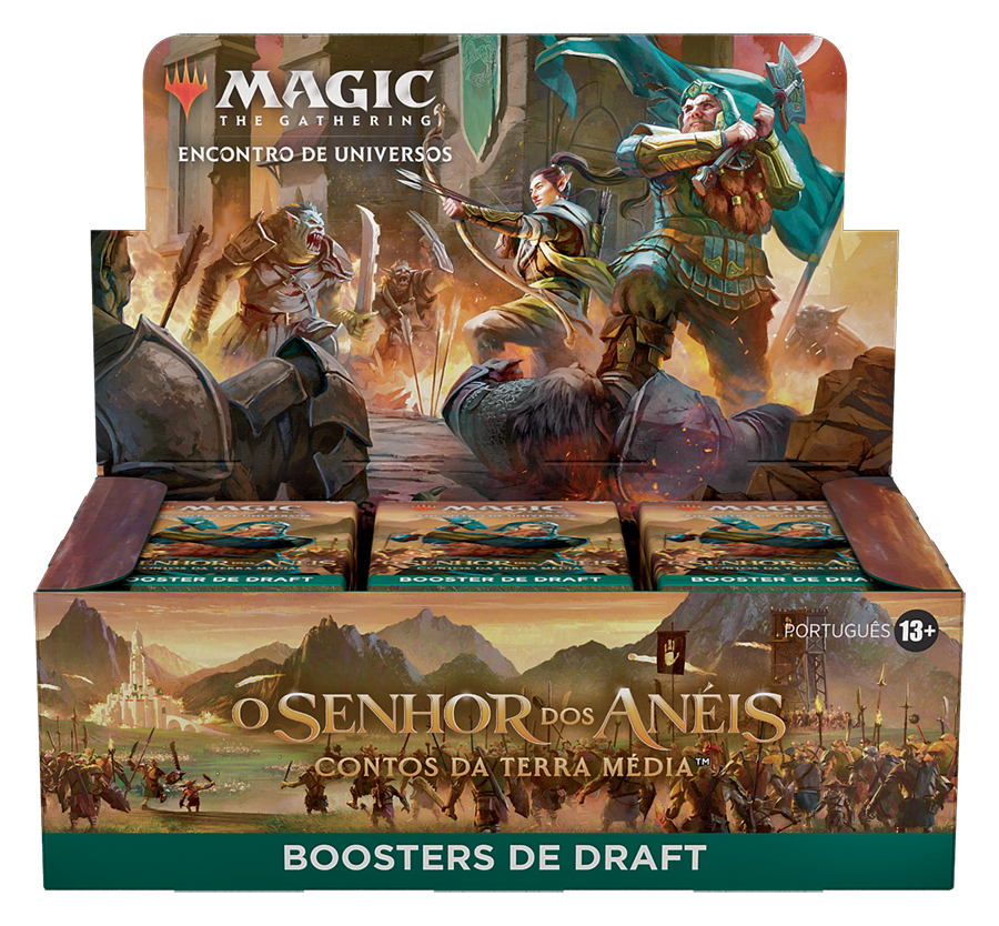 Expositor de Boosters de Draft de O Senhor dos Anéis: Contos da Terra Média