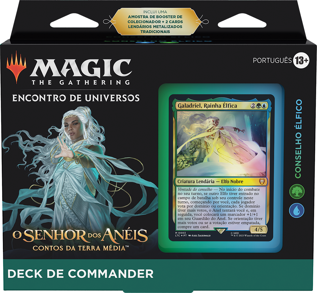 Deck de Commander - Conselho Élfico (Verde-Azul)