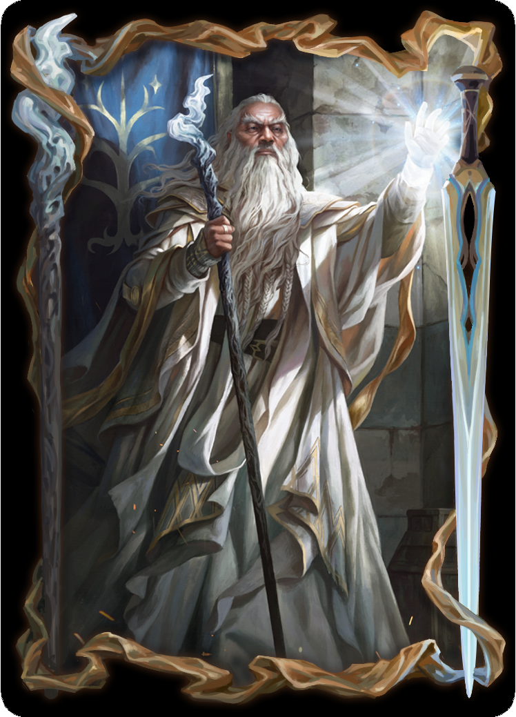 Gandalf the White sleeve in MTG Arena