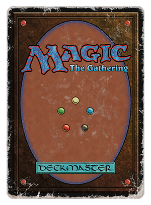 Magic Anniversary weathered card back sleeve