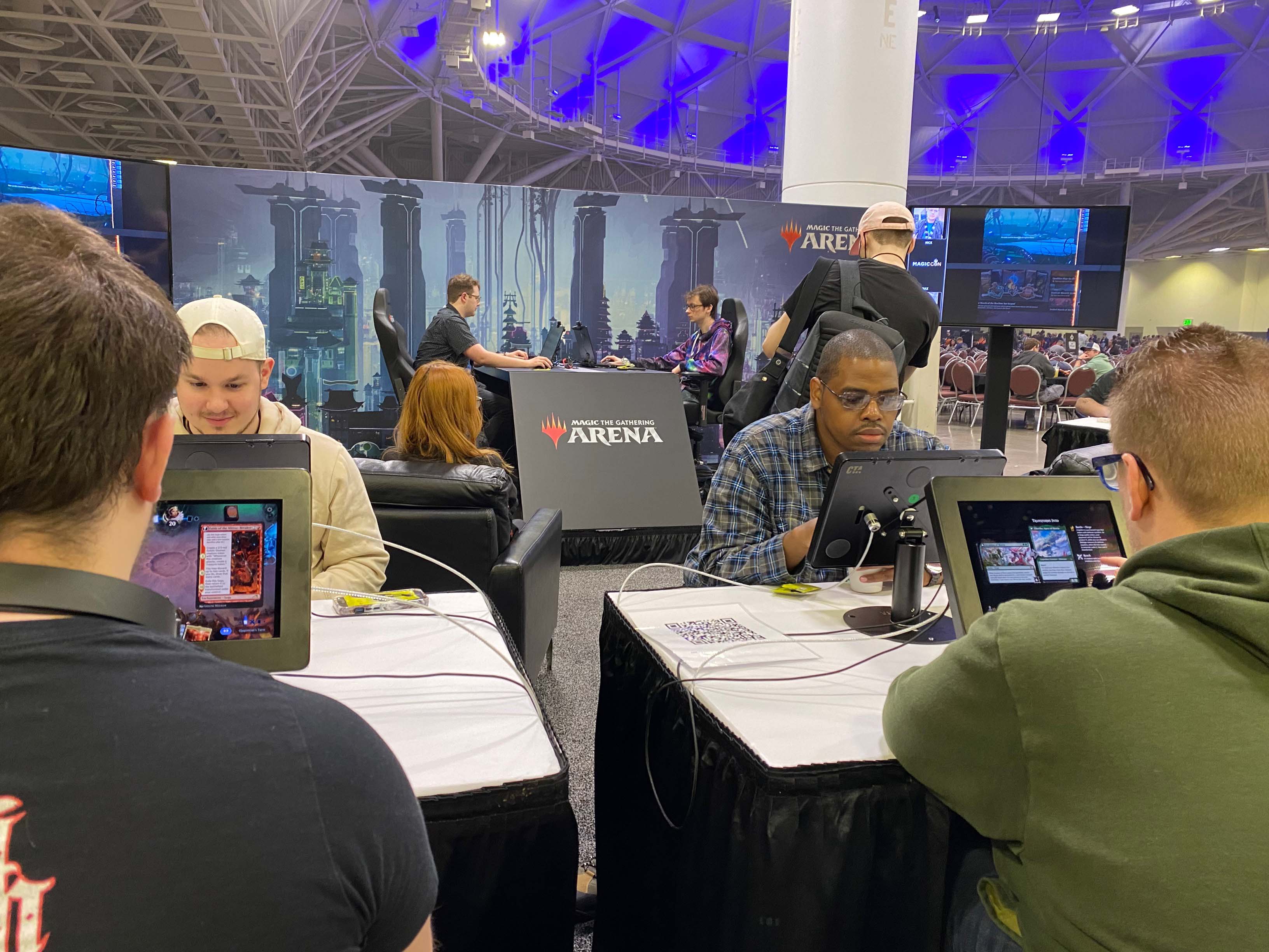 MagicCon Minneapolis attendees playing MTG Arena