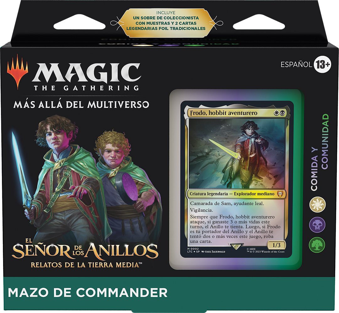 Mazo de Commander Comida y comunidad (blanco-negro-verde)