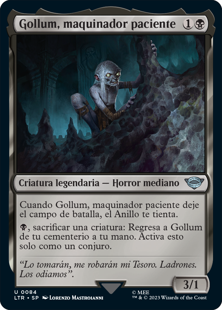 Gollum, maquinador paciente