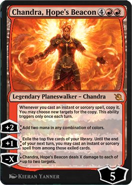 Chandra, Hope's Beacon card