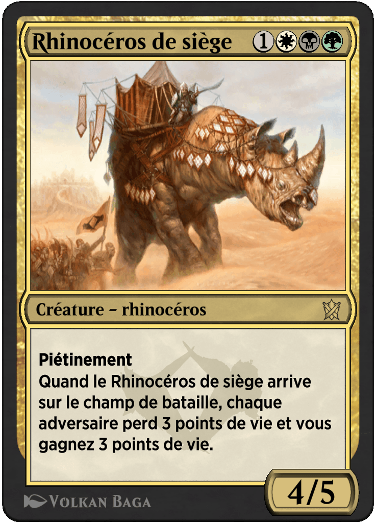 Rhinocéros de siège