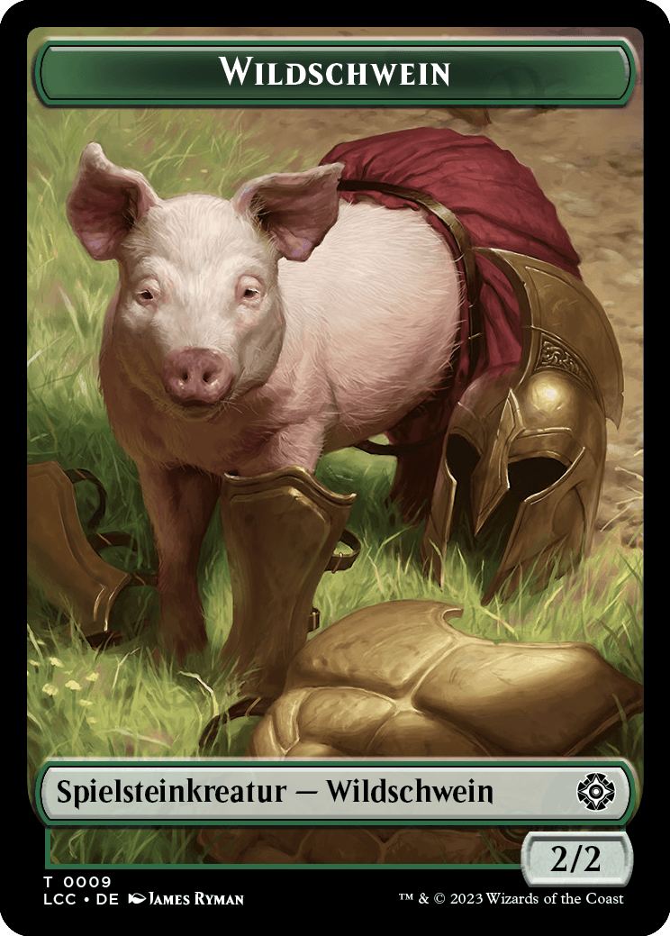 Wildschwein-Spielstein