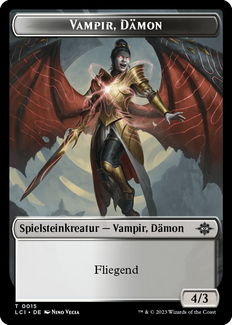 Vampir-Dämon-Spielstein