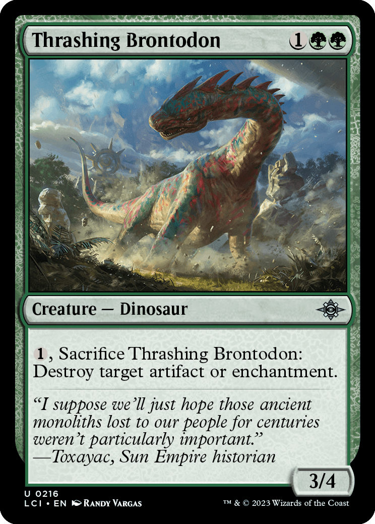 《打ち壊すブロントドン/Thrashing Brontodon》 [LCI]