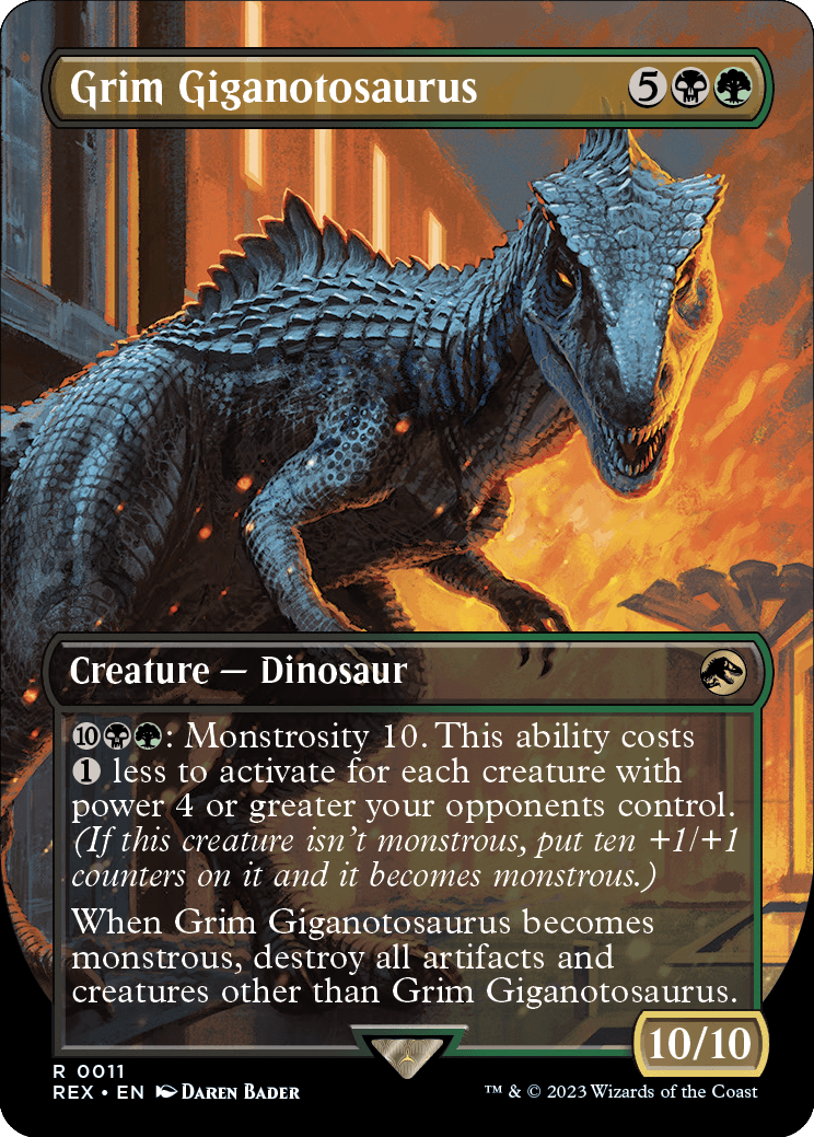 《残忍なギガノトサウルス/Grim Giganotosaurus》 [REX]