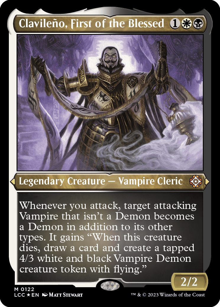 Clavileño, First of the Blessed (Foil-Etched Display Commander)