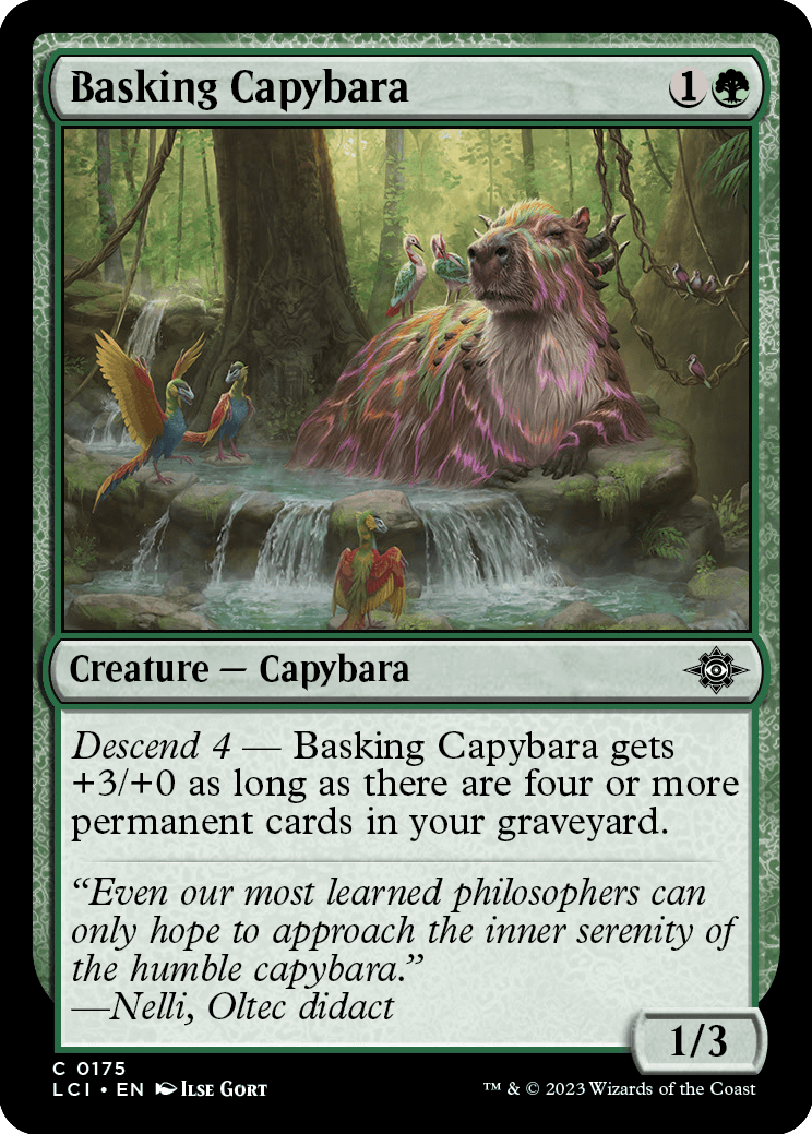 《日を浴びるカピバラ/Basking Capybara》 [LCI]