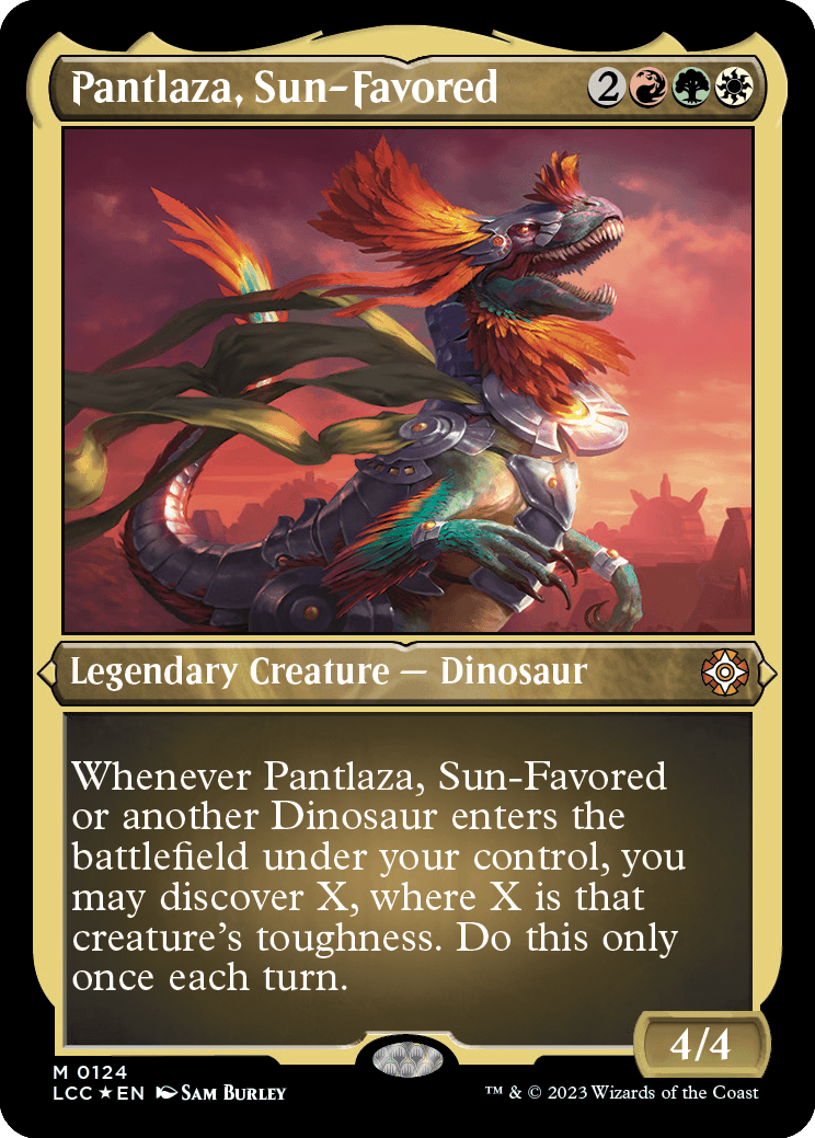 Pantlaza, Sun-Favored (Foil-Etched Display Commander)