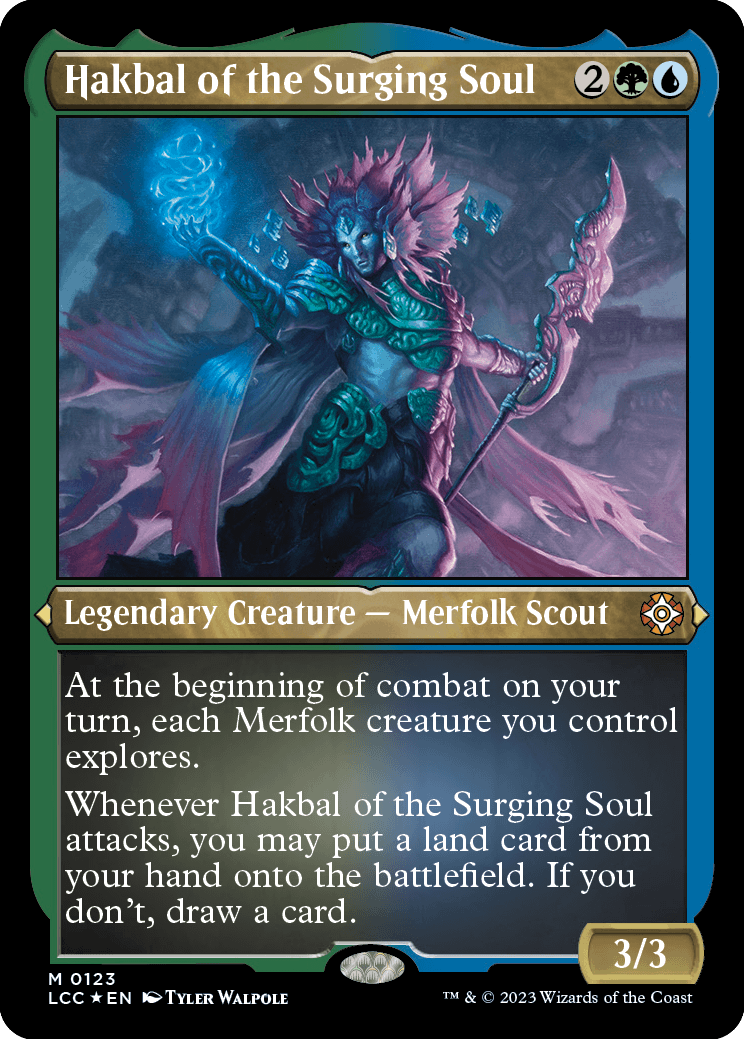 Hakbal of the Surging Soul (Foil-Etched Display Commander)