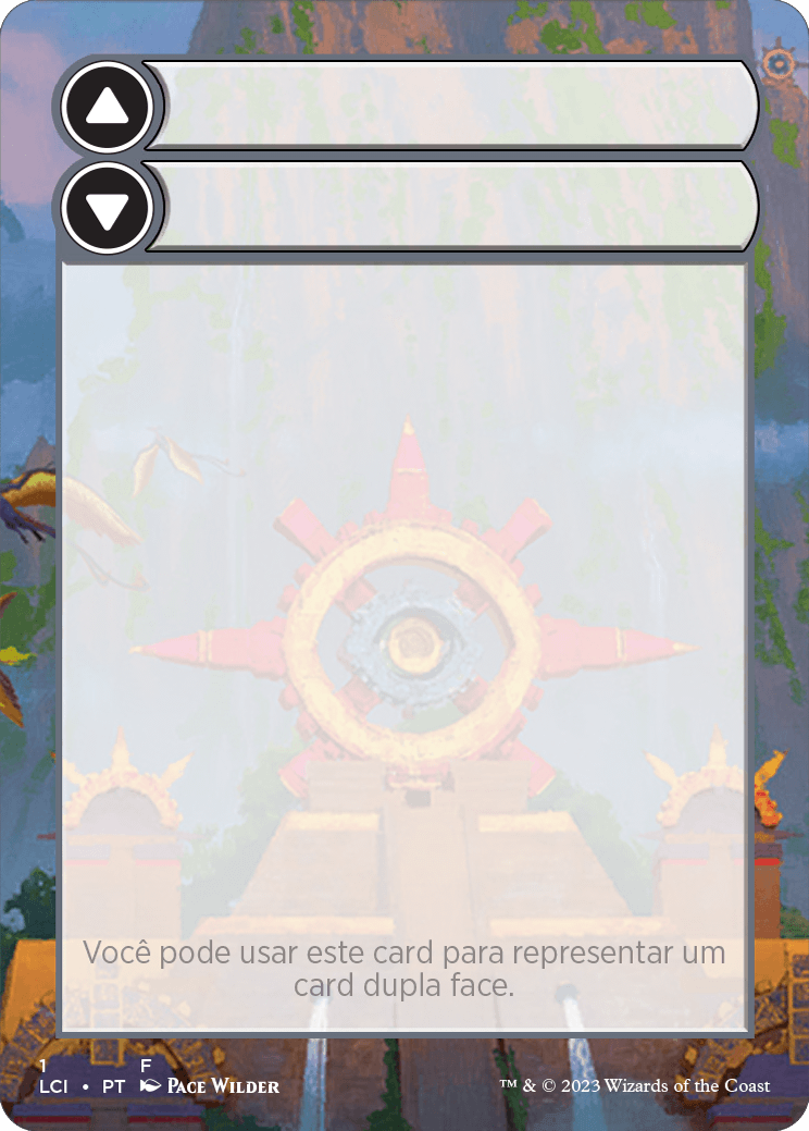 Card de ajuda em branco para cards dupla face