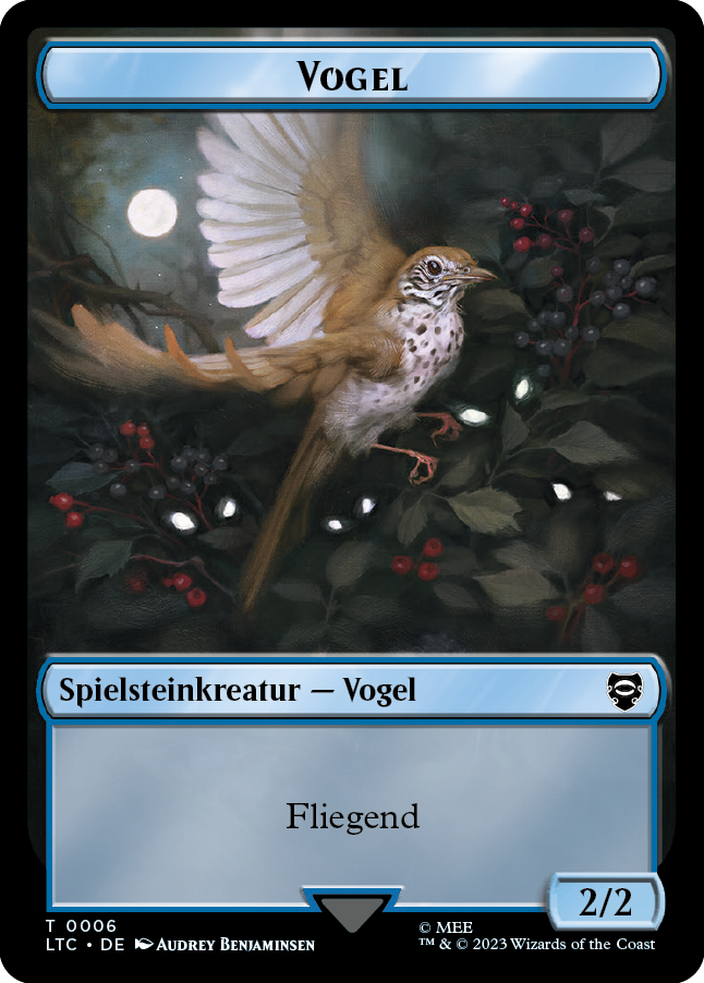 Vogel-Spielstein (blau 2/2)