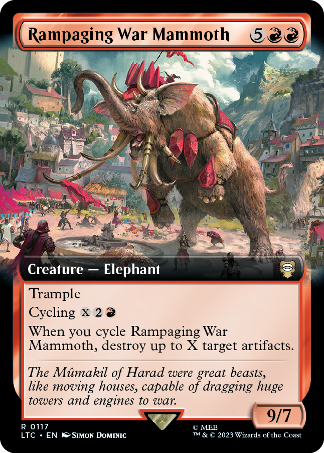 《猛り狂うウォー・マンモス/Rampaging War Mammoth》 [LTC]