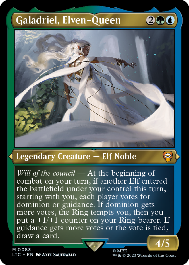Foil-Etched Galadriel, Elven-Queen Display Commander