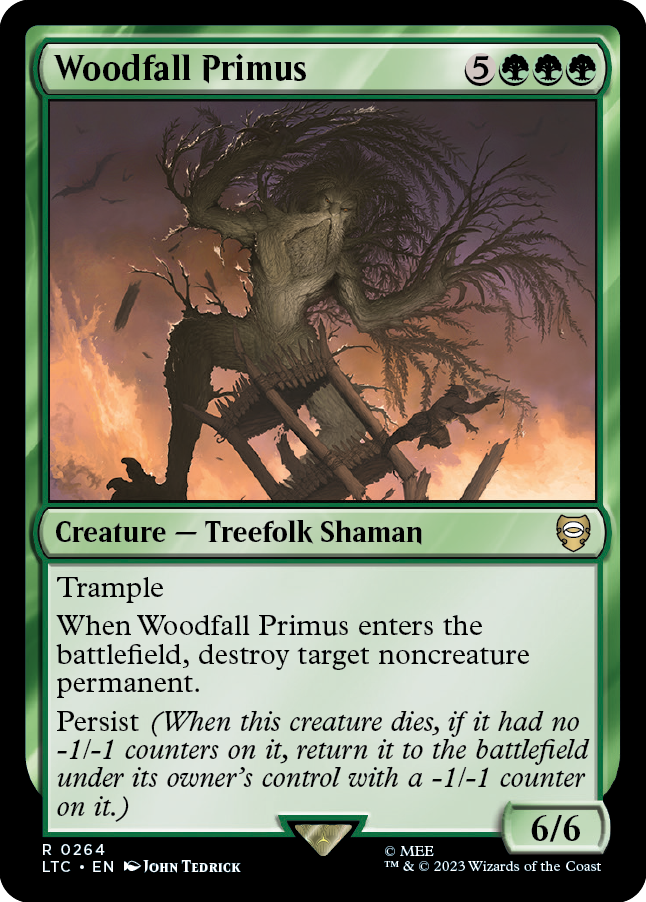 《森滅ぼしの最長老/Woodfall Primus》 [LTC]