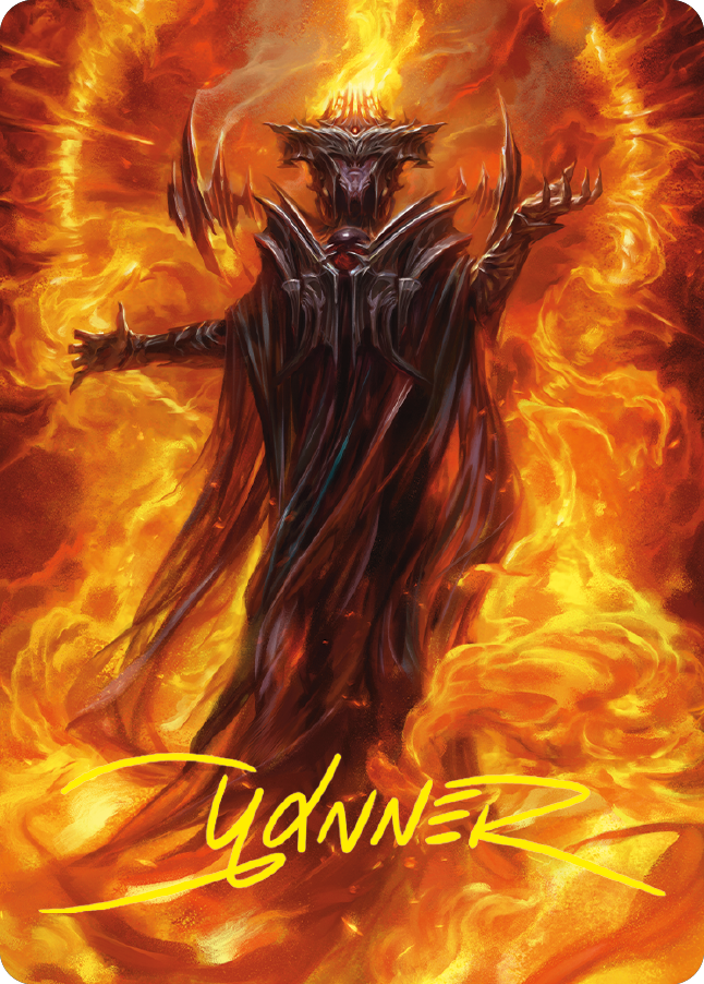 Card de arte 21/81 Sauron, o Senhor Sombrio