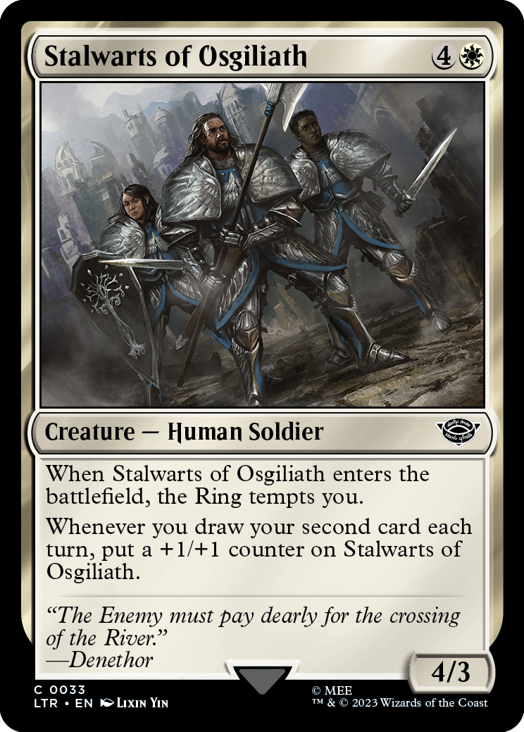 《オスギリアスの壮士/Stalwarts of Osgiliath》 [LTR]