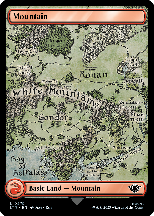 Mountain Map Land