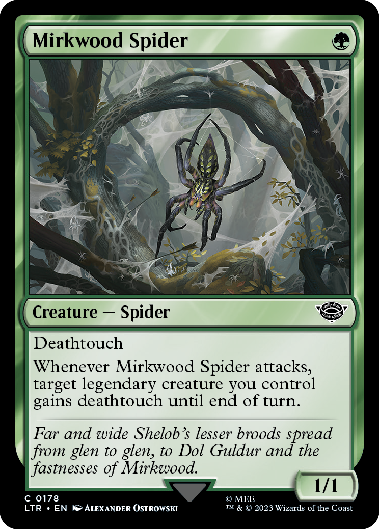 《闇の森の蜘蛛/Mirkwood Spider》 [LTR]