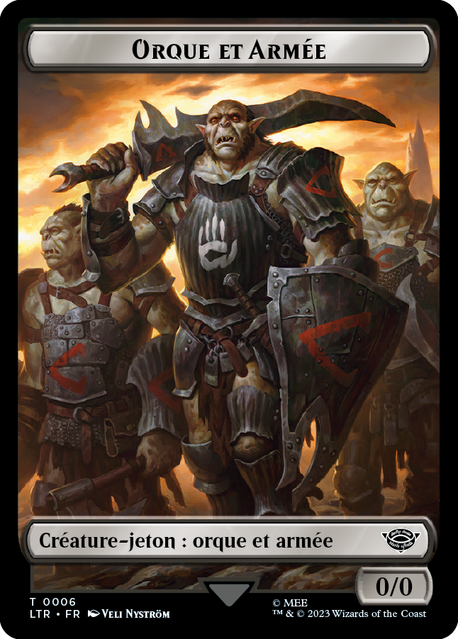 Jeton Orque et Armée (Uruk-hai)