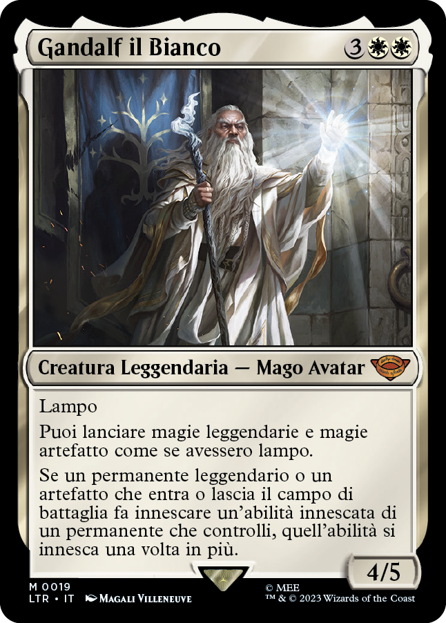 Signore degli Anelli Spoiler italiano MTG magic