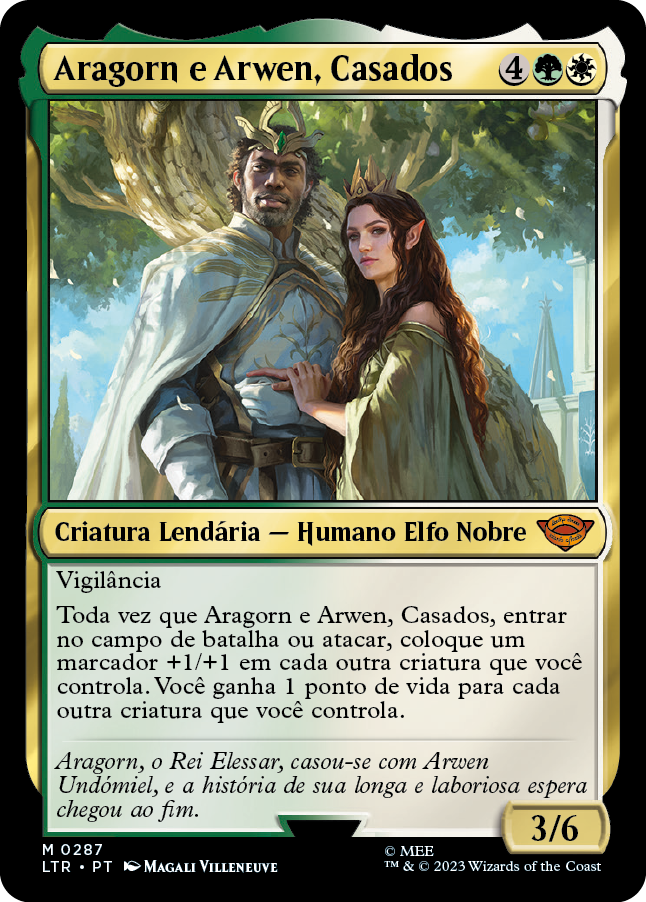 Aragorn e Arwen, Casados, metalizado tradicional