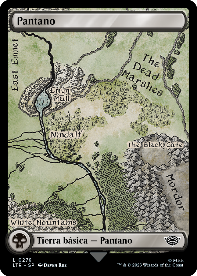 Tierra de mapa de Pantano