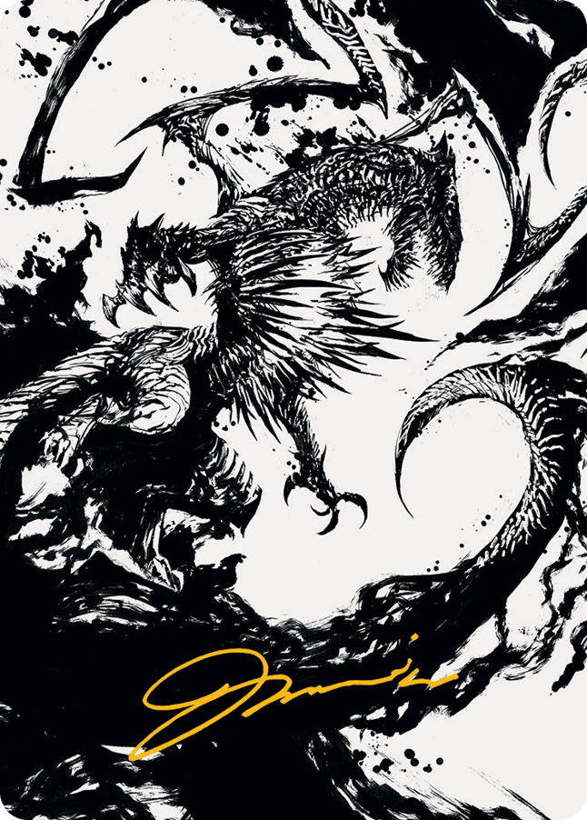 《荒廃のドラゴン、スキジリクス》 アート・カード 71/81 