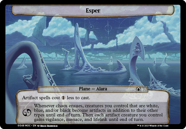 Esper plane card