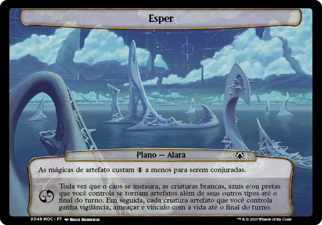 Card de plano de Esper