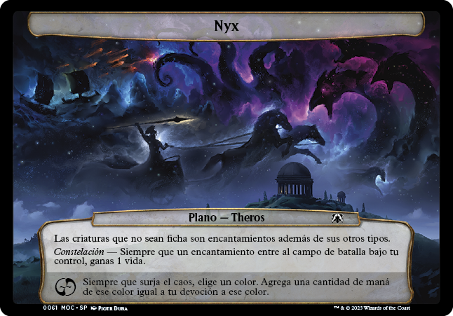 Carta del plano de Nyx