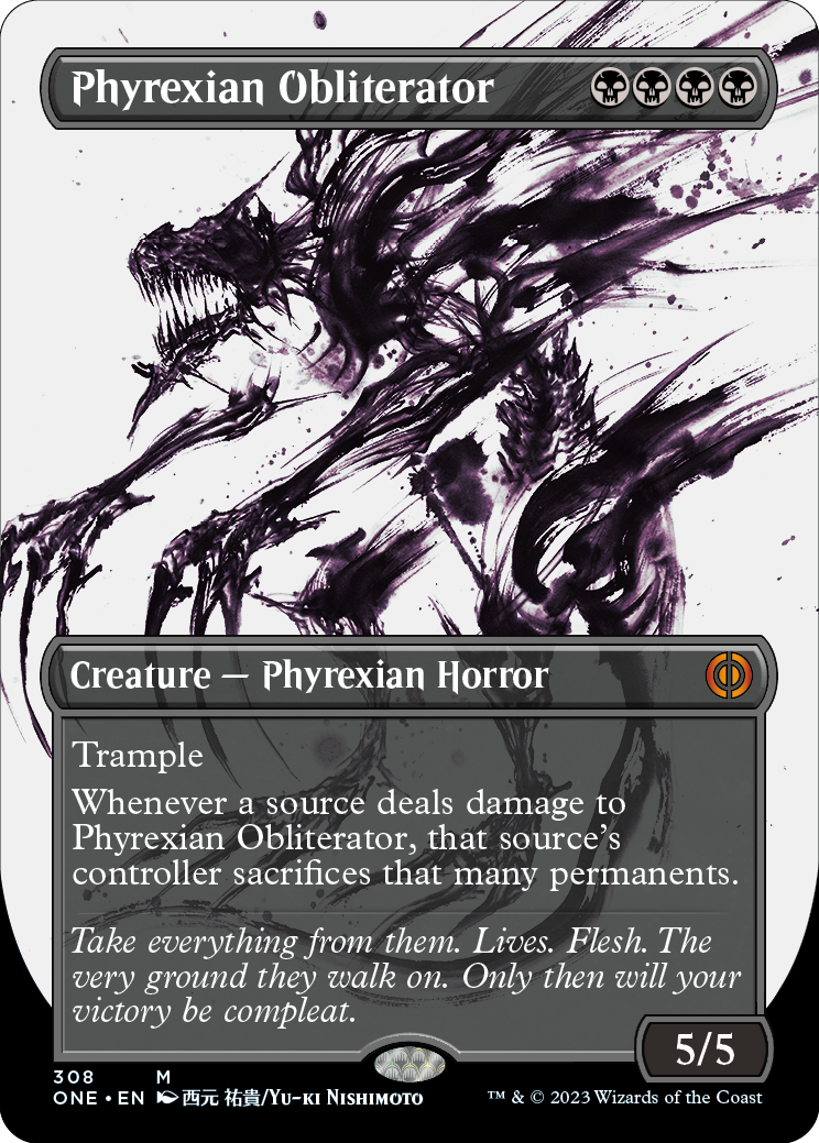 《ファイレクシアの抹消者/Phyrexian Obliterator》 [ONE]