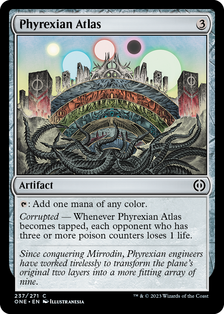 《ファイレクシアの大地図/Phyrexian Atlas》 [ONE]