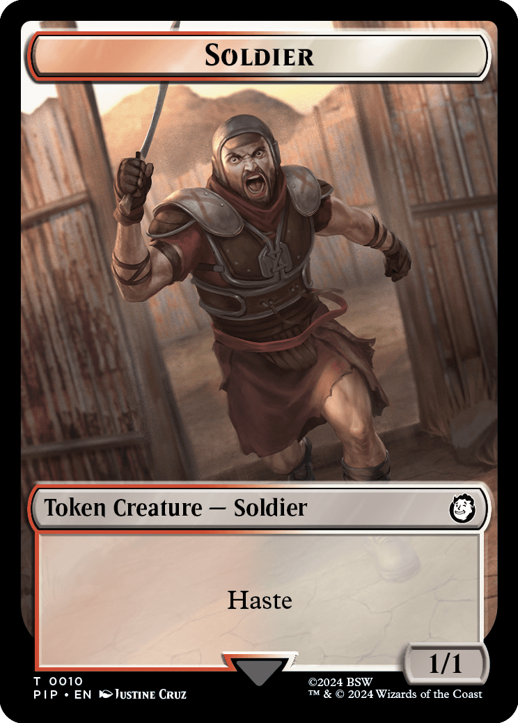 Soldier (red-white) token