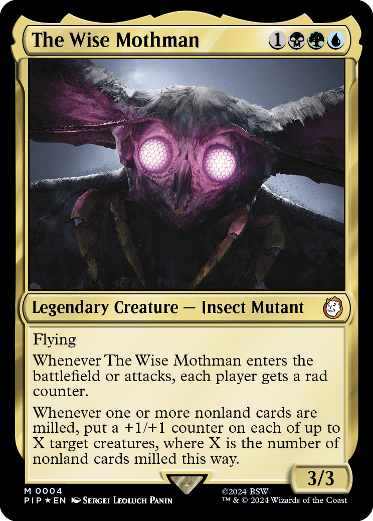 The Wise Mothman (rainbow foil)